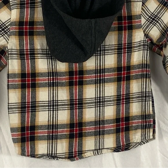 Art Class Toddler Boy Hooded Flannel Long Sleeve Button Up Shirt Size 2T - Picture 16 of 16